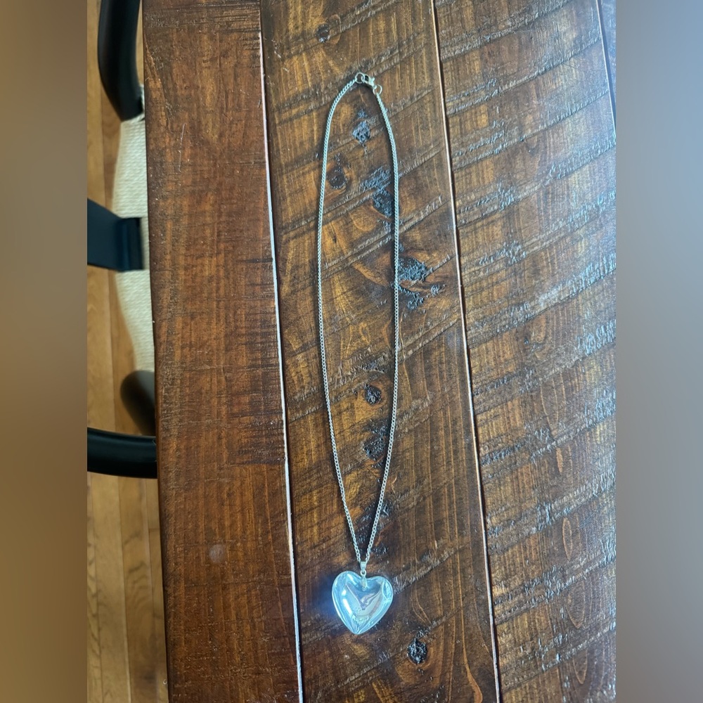 Silver Heart Pendant Necklace